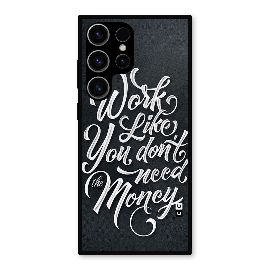 Work Like King Metal Back Case for Galaxy S23 Ultra