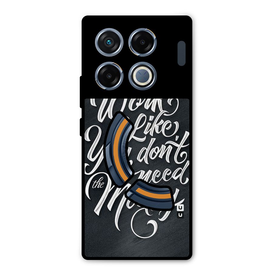 Work Like King Metal Back Case for Infinix GT 20 Pro