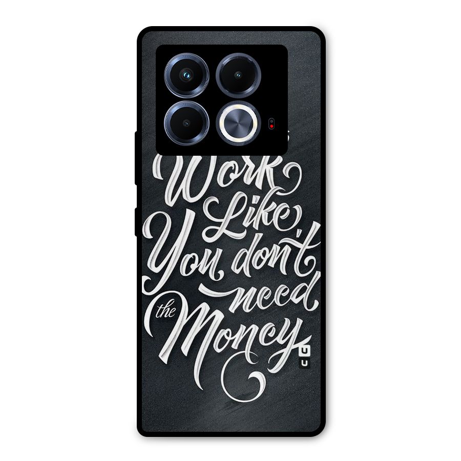 Work Like King Metal Back Case for Infinix Note 40 5G