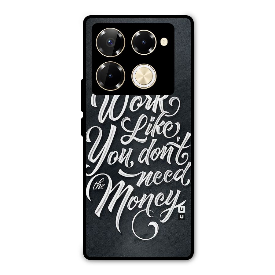 Work Like King Metal Back Case for Infinix Note 40 Pro Plus