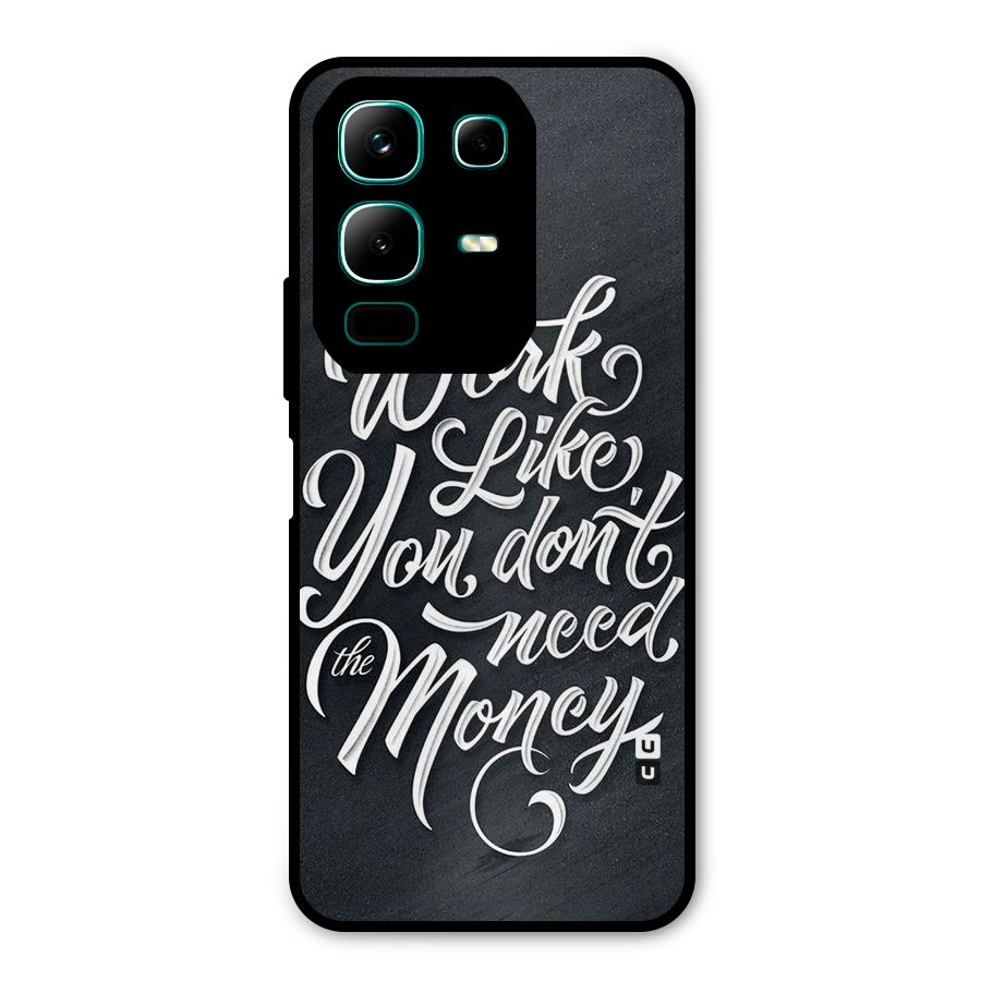 Work Like King Metal Back Case for Infinix Note 50x