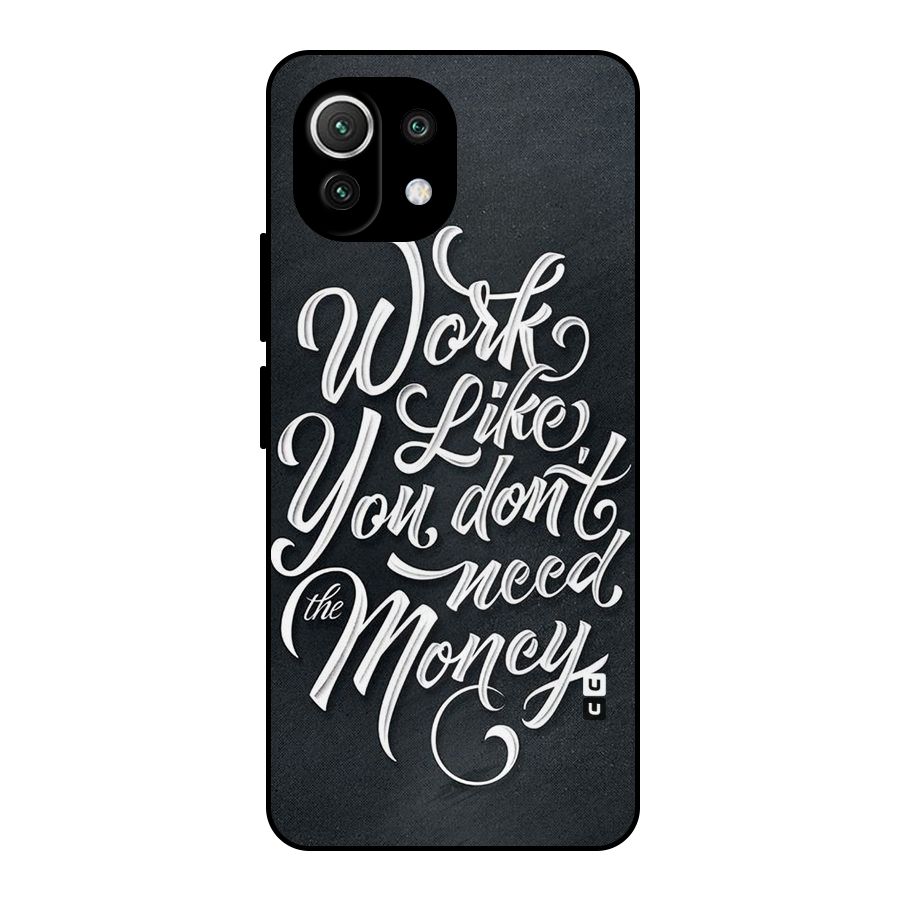 Work Like King Metal Back Case for Mi 11 Lite NE 5G