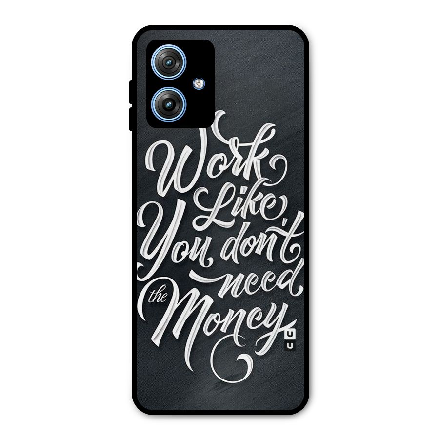 Work Like King Metal Back Case for Moto G54
