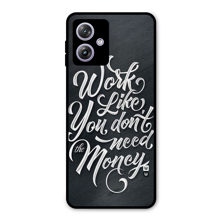 Work Like King Metal Back Case for Moto G64