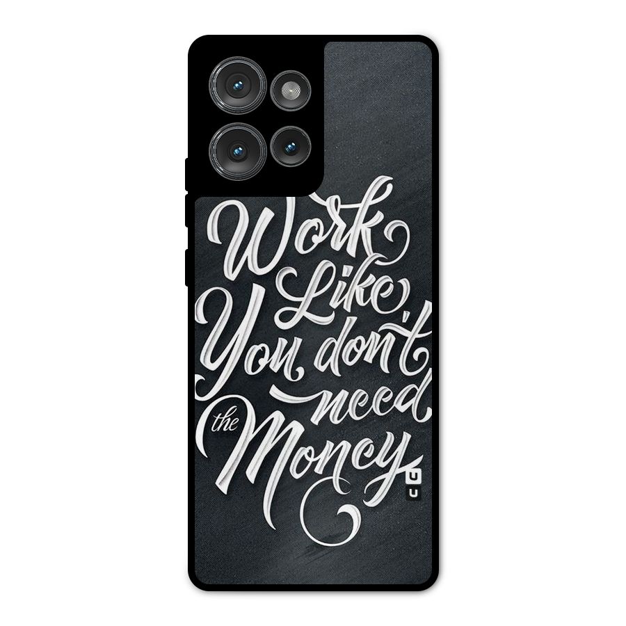 Work Like King Metal Back Case for Motorola Edge 50