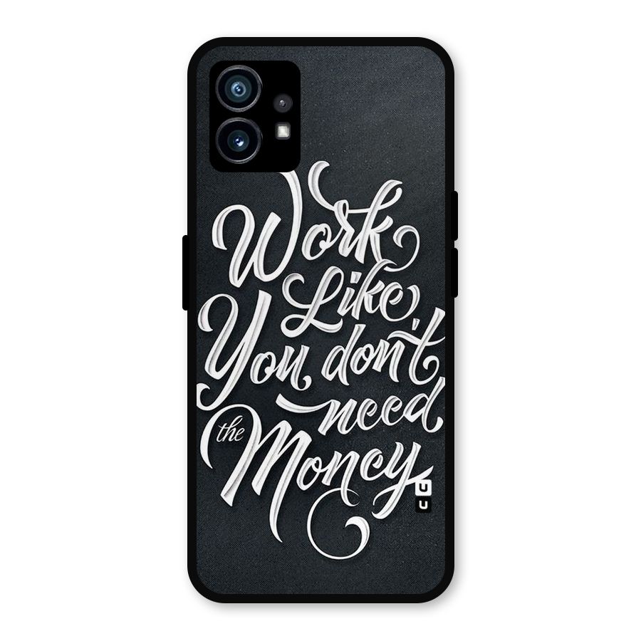 Work Like King Metal Back Case for Nothing Phone 1