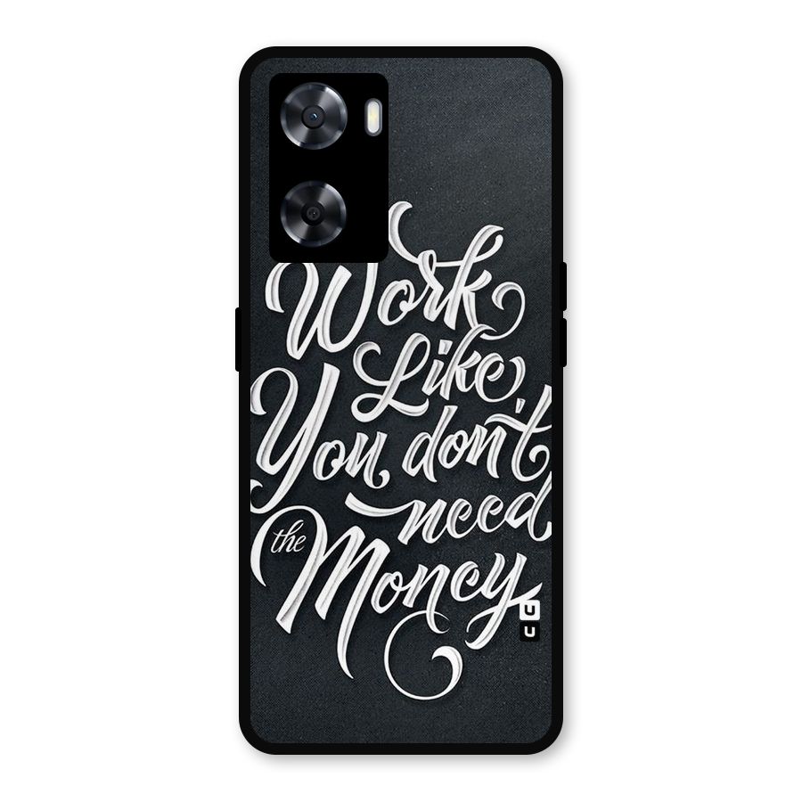 Work Like King Metal Back Case for Oppo A57 2022