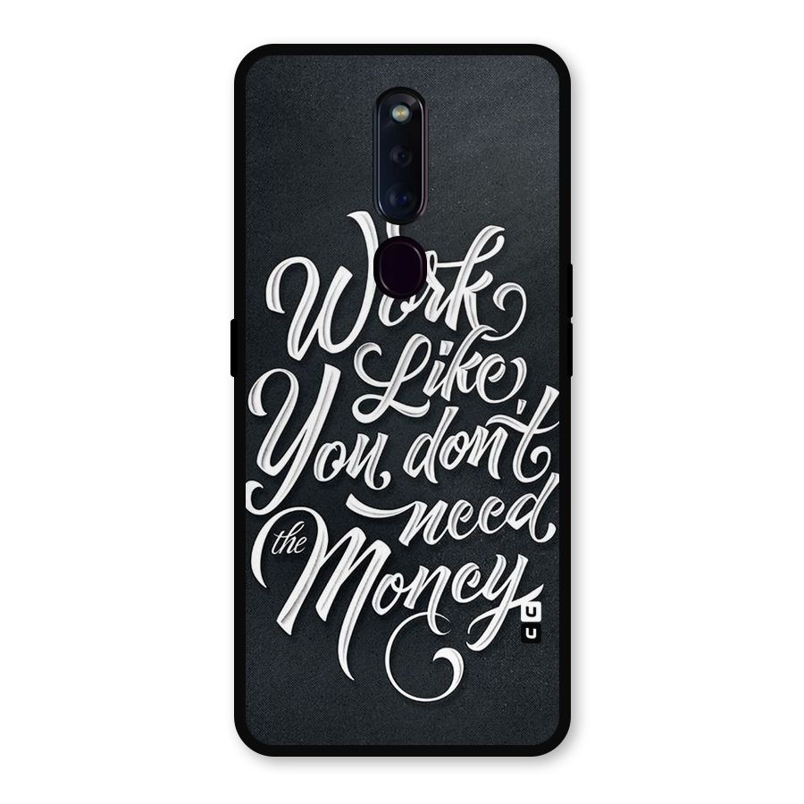 Work Like King Metal Back Case for Oppo F11 Pro