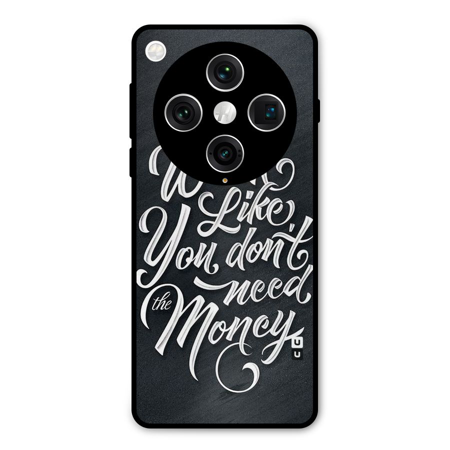 Work Like King Metal Back Case for Oppo Find X8 Pro