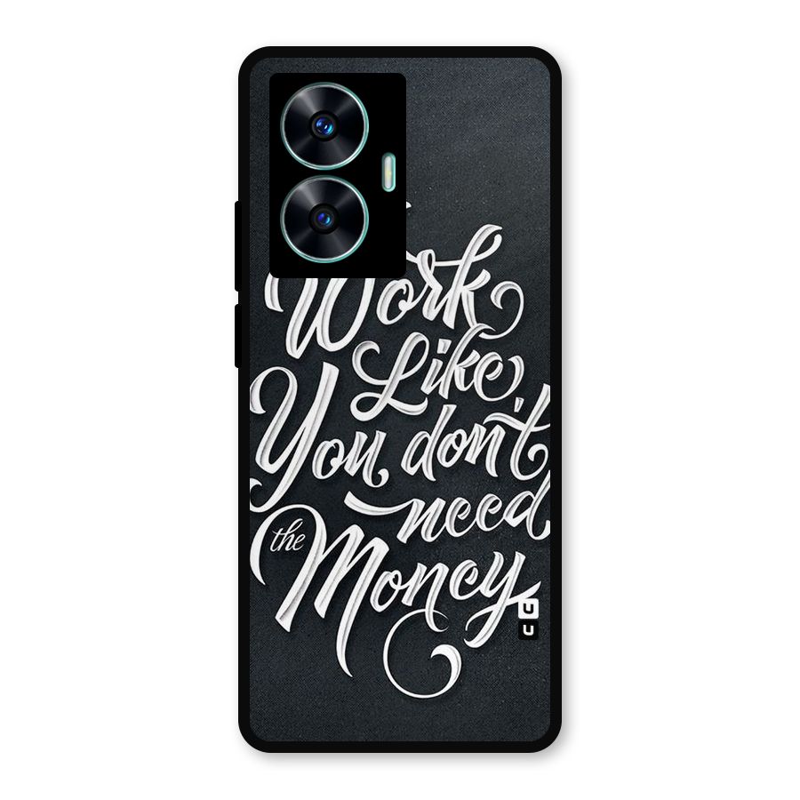 Work Like King Metal Back Case for Realme C55