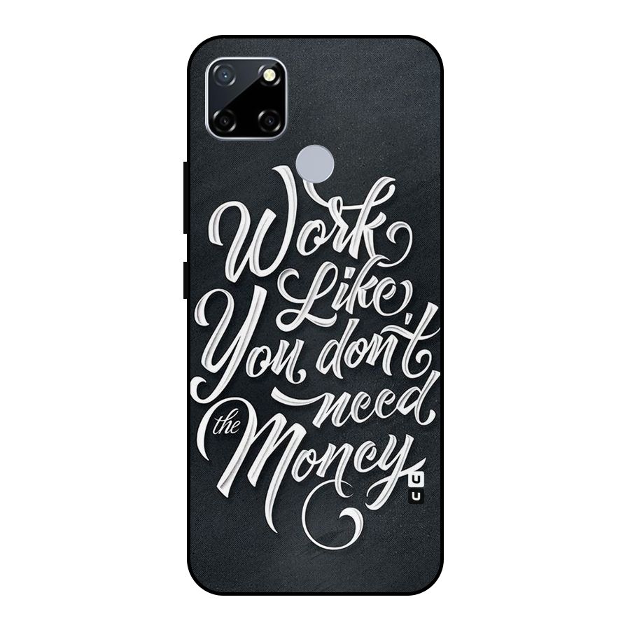 Work Like King Metal Back Case for Realme Narzo 20