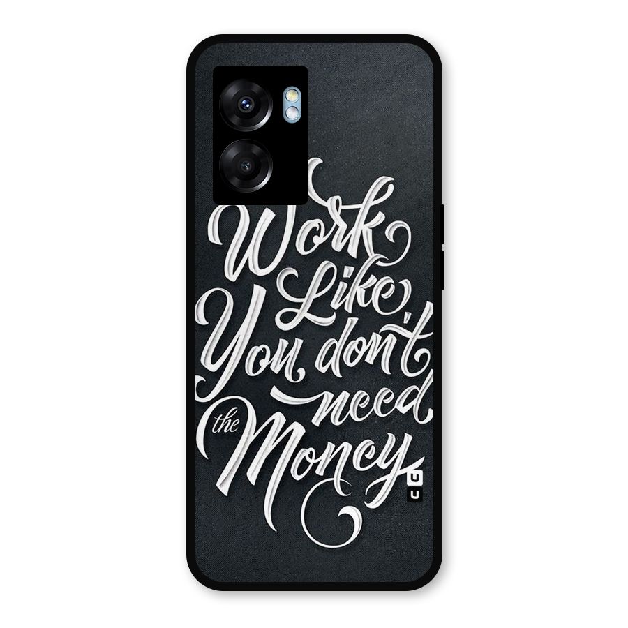 Work Like King Metal Back Case for Realme Narzo 50 5G