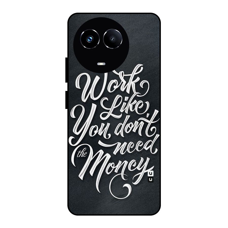 Work Like King Metal Back Case for Realme Narzo 60X