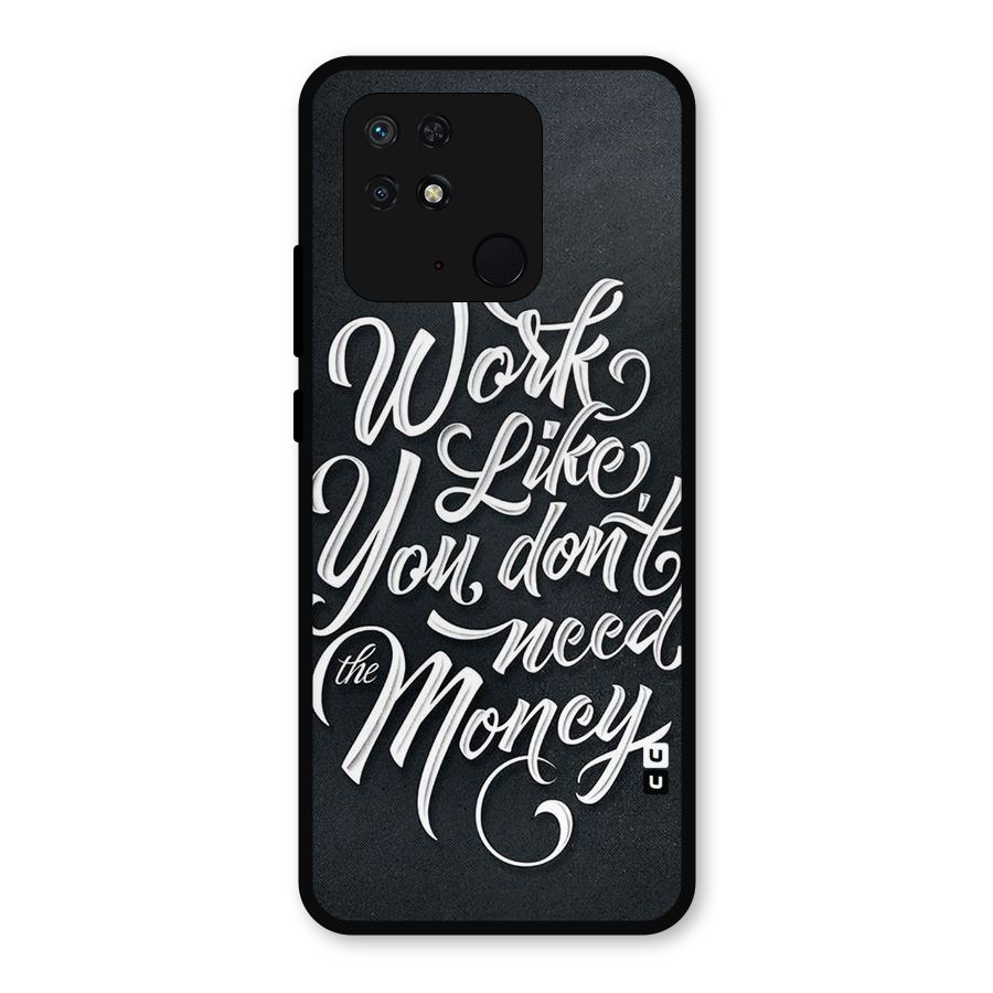 Work Like King Metal Back Case for Redmi 10 Power