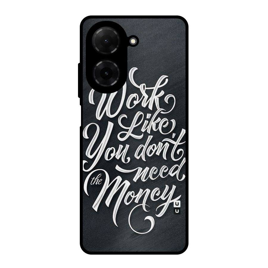 Work Like King Metal Back Case for Redmi A5 4G