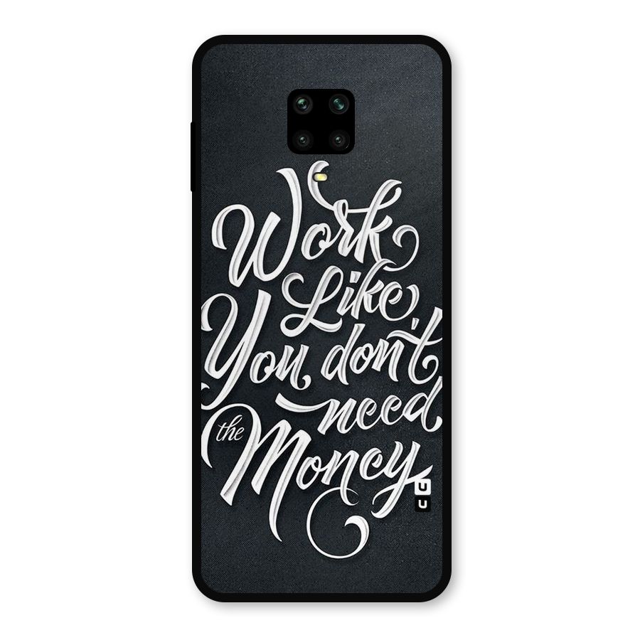 Work Like King Metal Back Case for Redmi Note 10 Lite