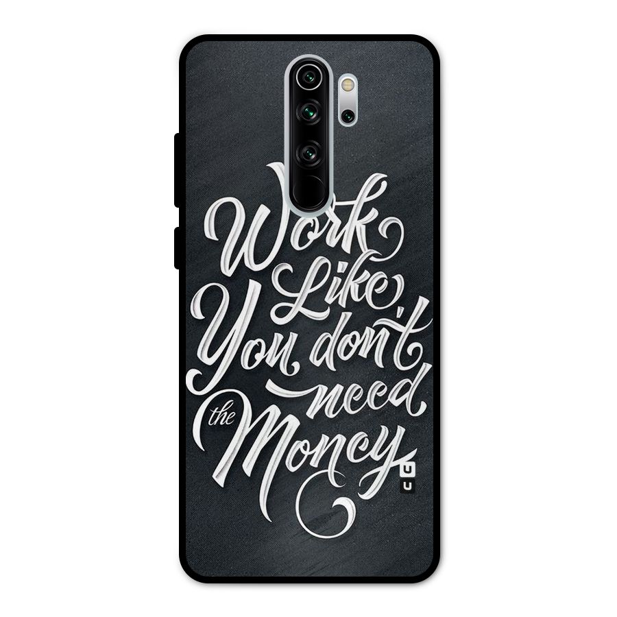 Work Like King Metal Back Case for Redmi Note 8 Pro