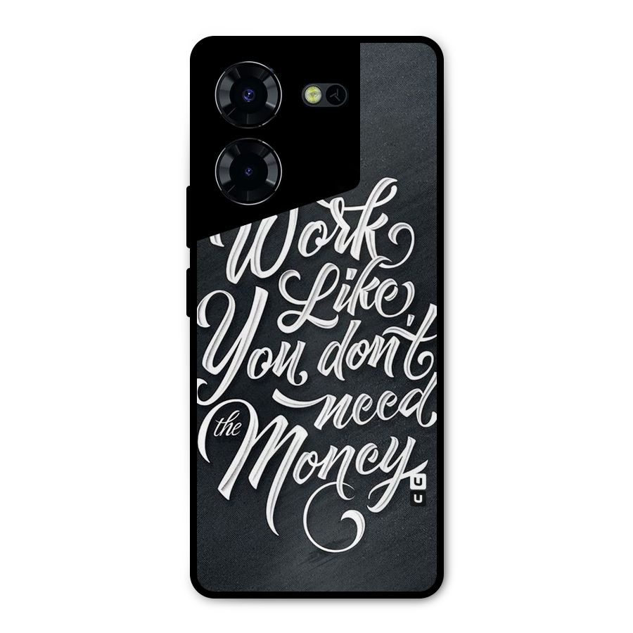 Work Like King Metal Back Case for Tecno Pova 5 Pro 5G