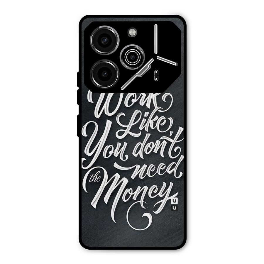 Work Like King Metal Back Case for Tecno Pova 6 Pro
