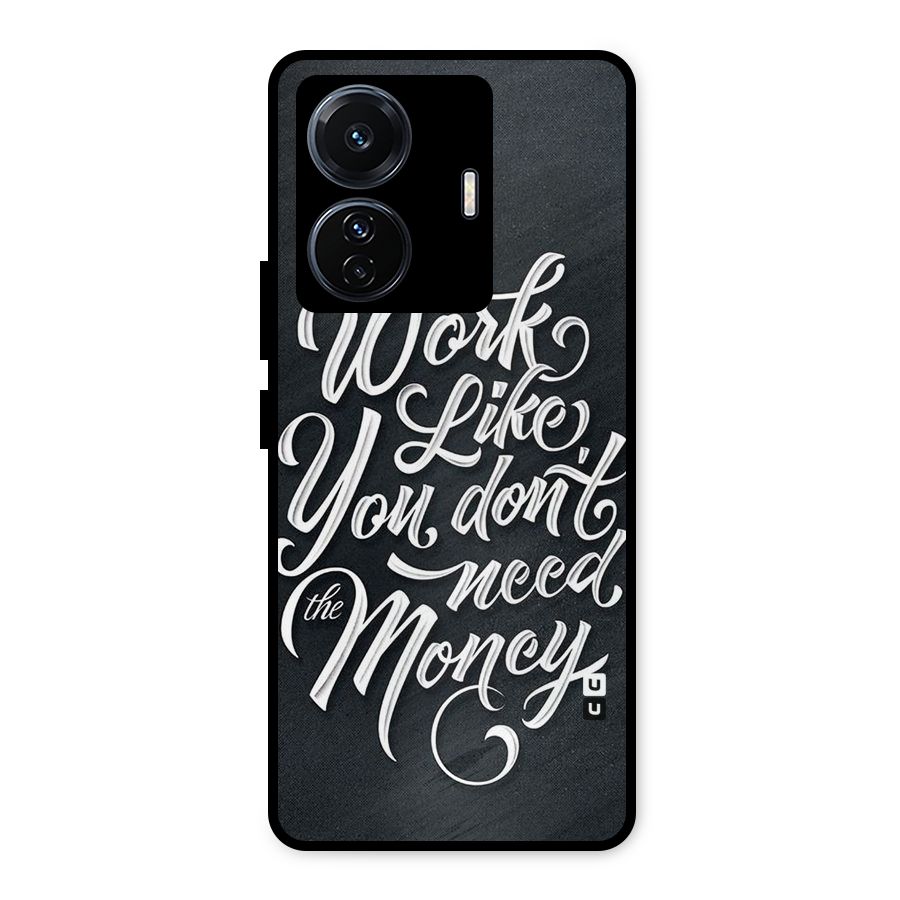 Work Like King Metal Back Case for Vivo T1 Pro