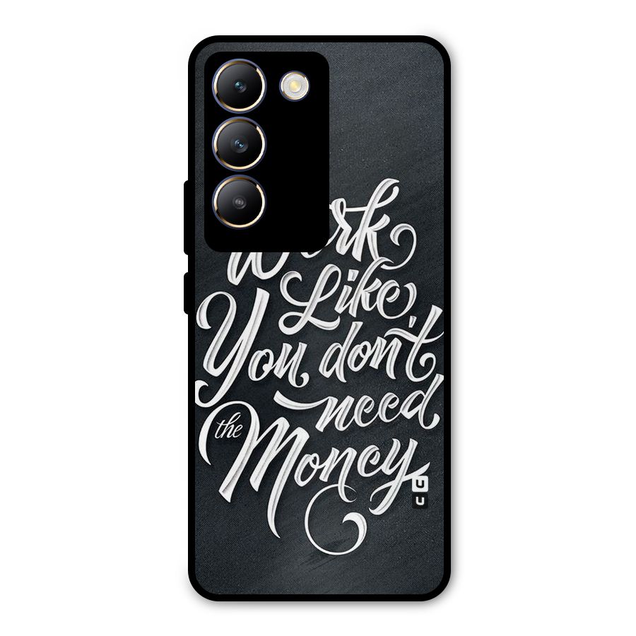 Work Like King Metal Back Case for Vivo T3 5G