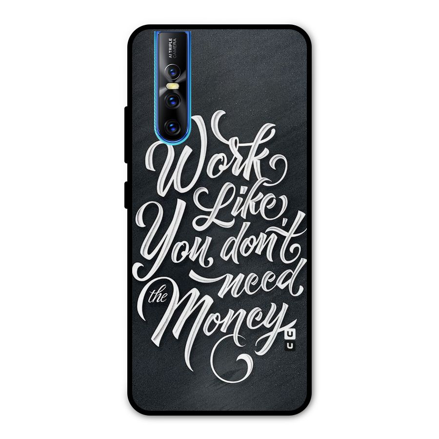 Work Like King Metal Back Case for Vivo V15 Pro