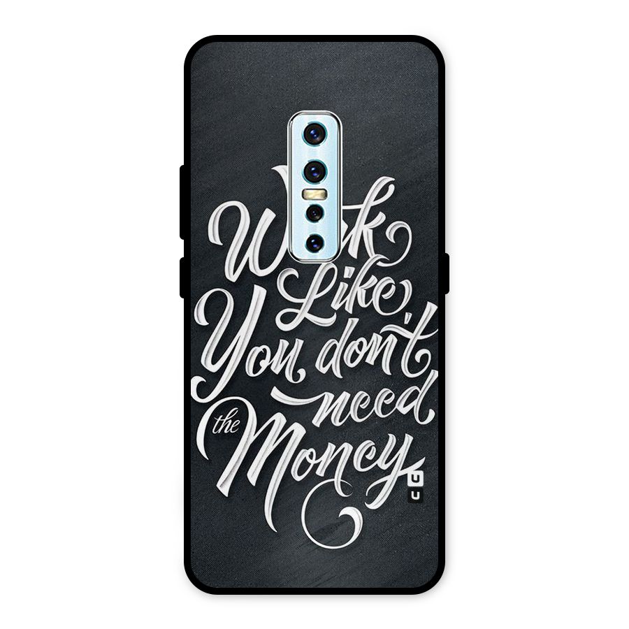Work Like King Metal Back Case for Vivo V17 Pro