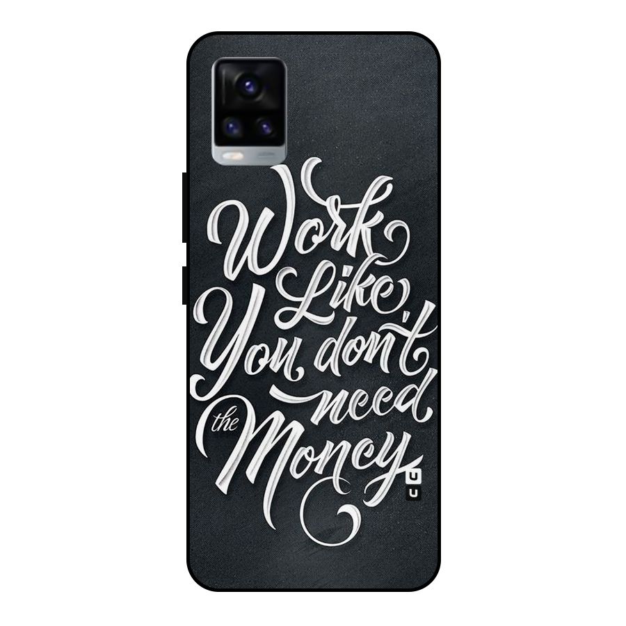 Work Like King Metal Back Case for Vivo V20