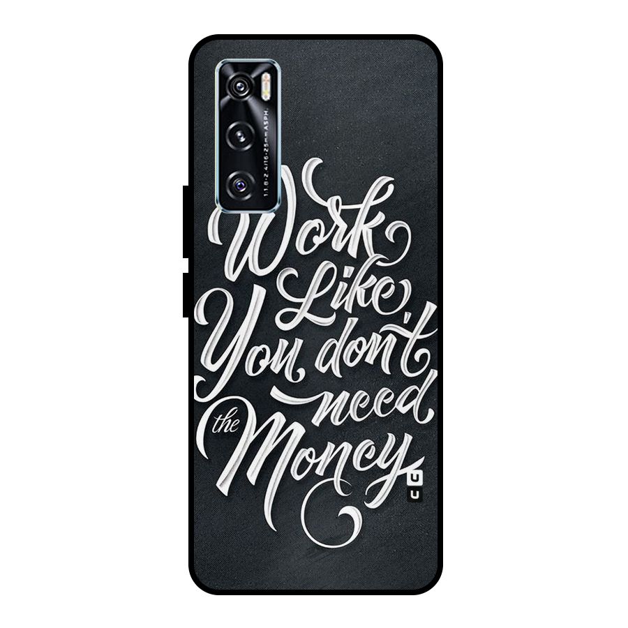 Work Like King Metal Back Case for Vivo V20 SE