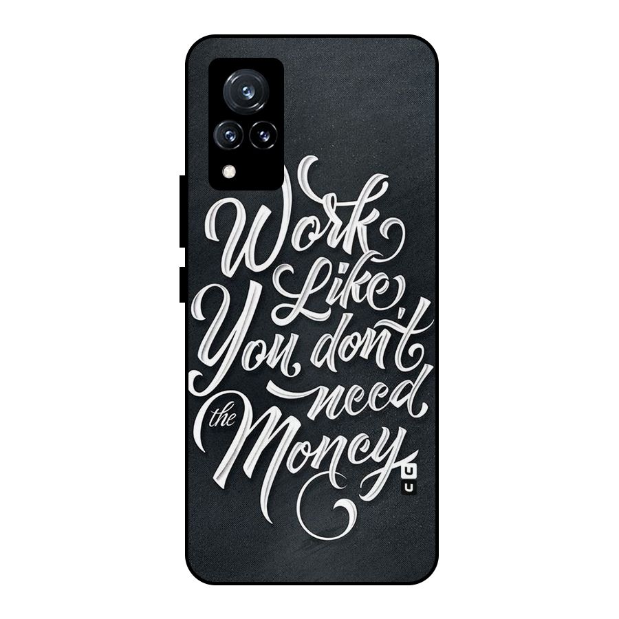 Work Like King Metal Back Case for Vivo V21 5G