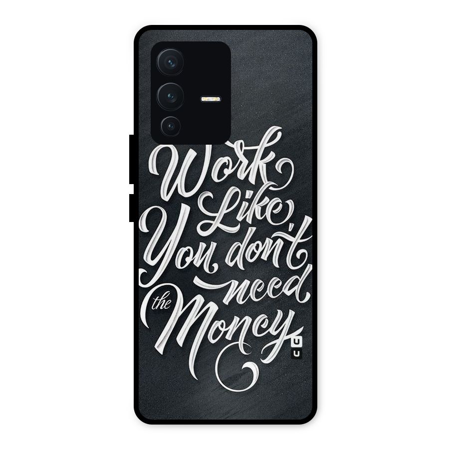 Work Like King Metal Back Case for Vivo V23 5G