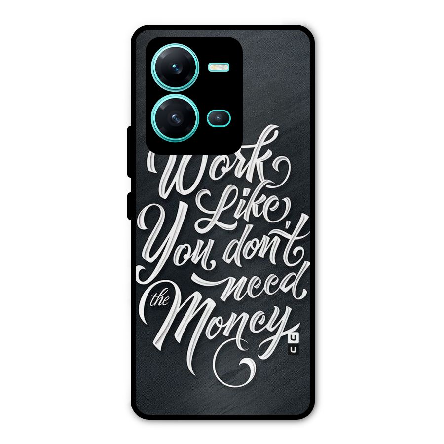 Work Like King Metal Back Case for Vivo V25
