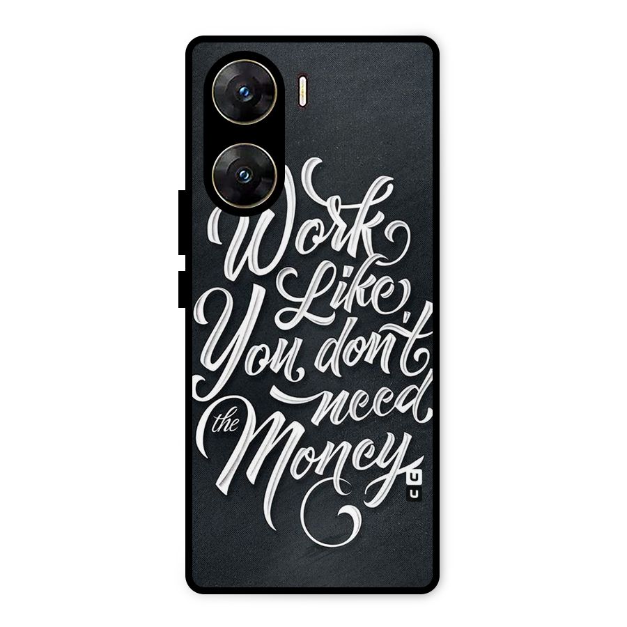 Work Like King Metal Back Case for Vivo V29e