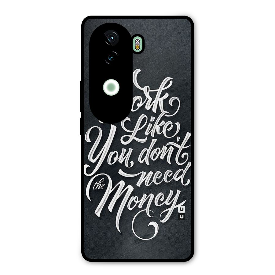 Work Like King Metal Back Case for Vivo V40e