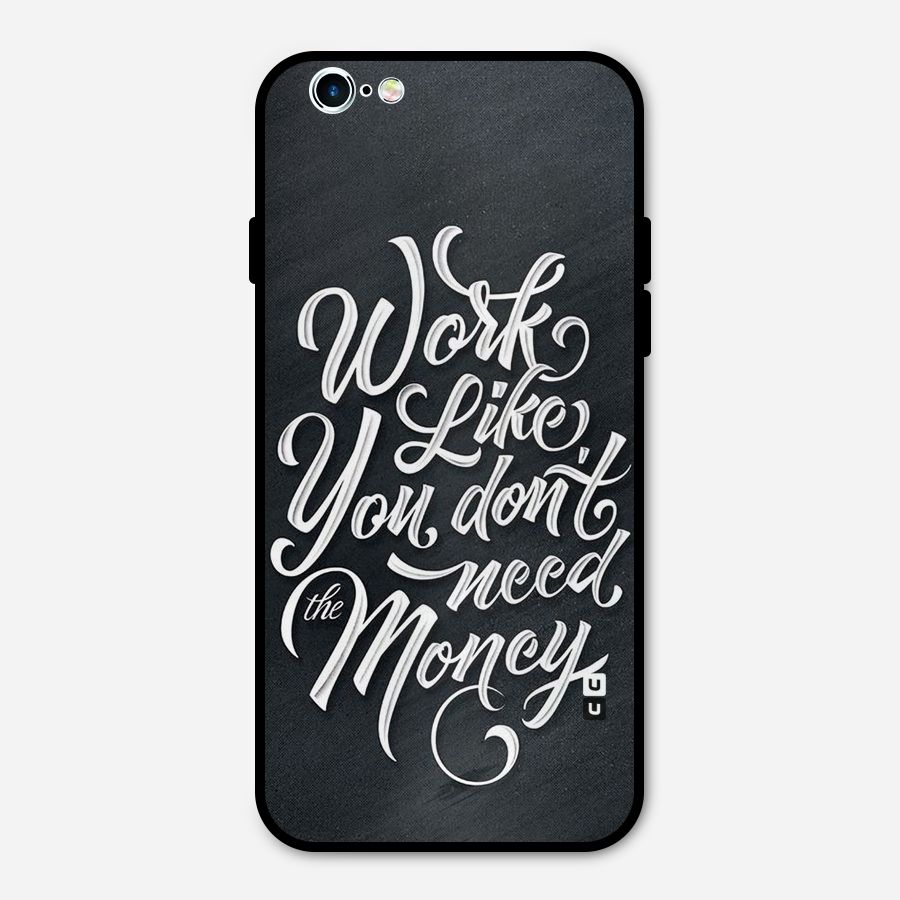 Work Like King Metal Back Case for iPhone 6 6s