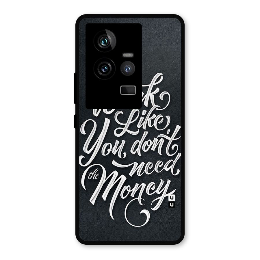 Work Like King Metal Back Case for iQOO 11 5G