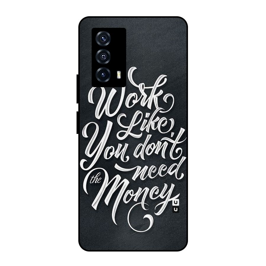 Work Like King Metal Back Case for iQOO Z5