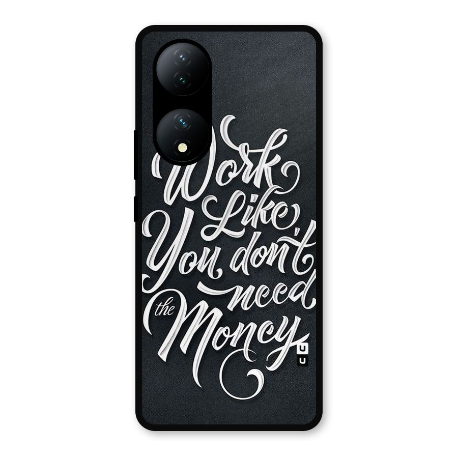 Work Like King Metal Back Case for iQOO Z7