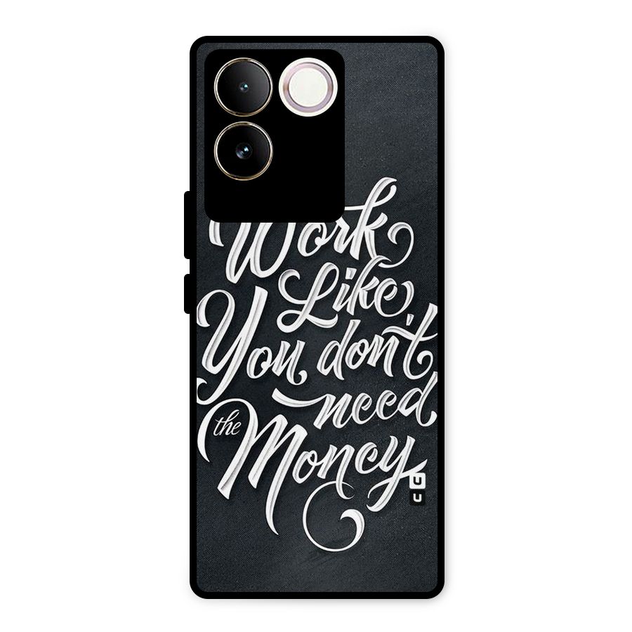 Work Like King Metal Back Case for iQOO Z7 Pro