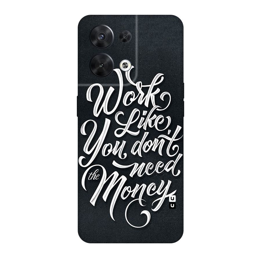 Work Like King Original Polycarbonate Back Case for Oppo Reno8 5G