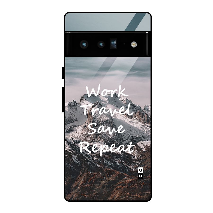 Work Travel Glass Back Case for Google Pixel 6 Pro