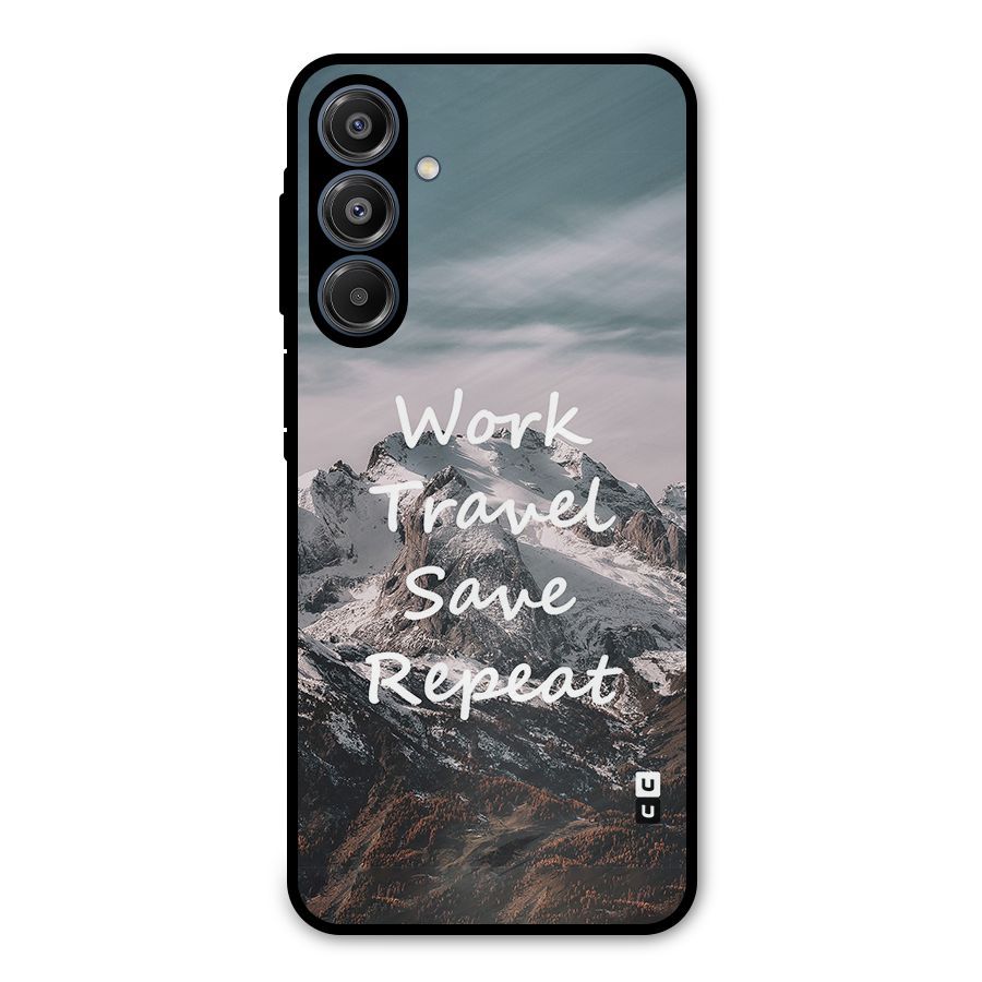 Work Travel Metal Back Case for Galaxy A16 5G