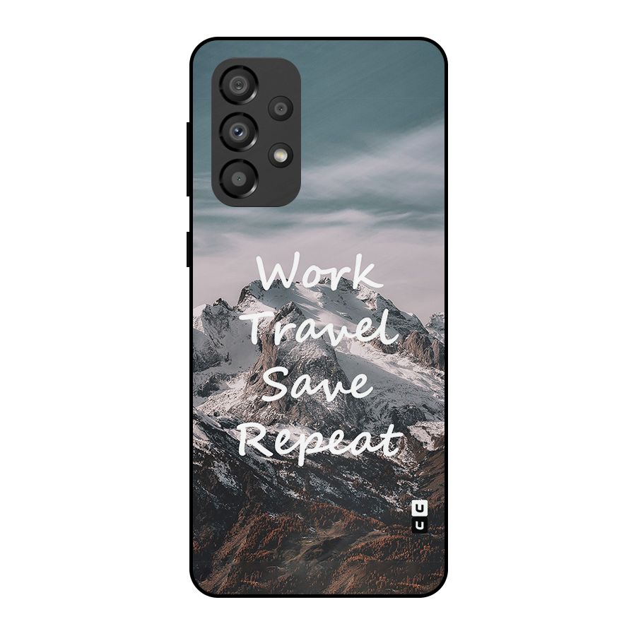 Work Travel Metal Back Case for Galaxy A33 5G