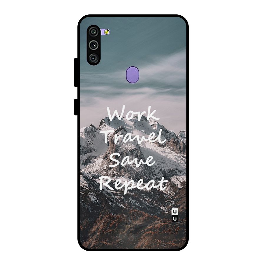 Work Travel Metal Back Case for Galaxy M11