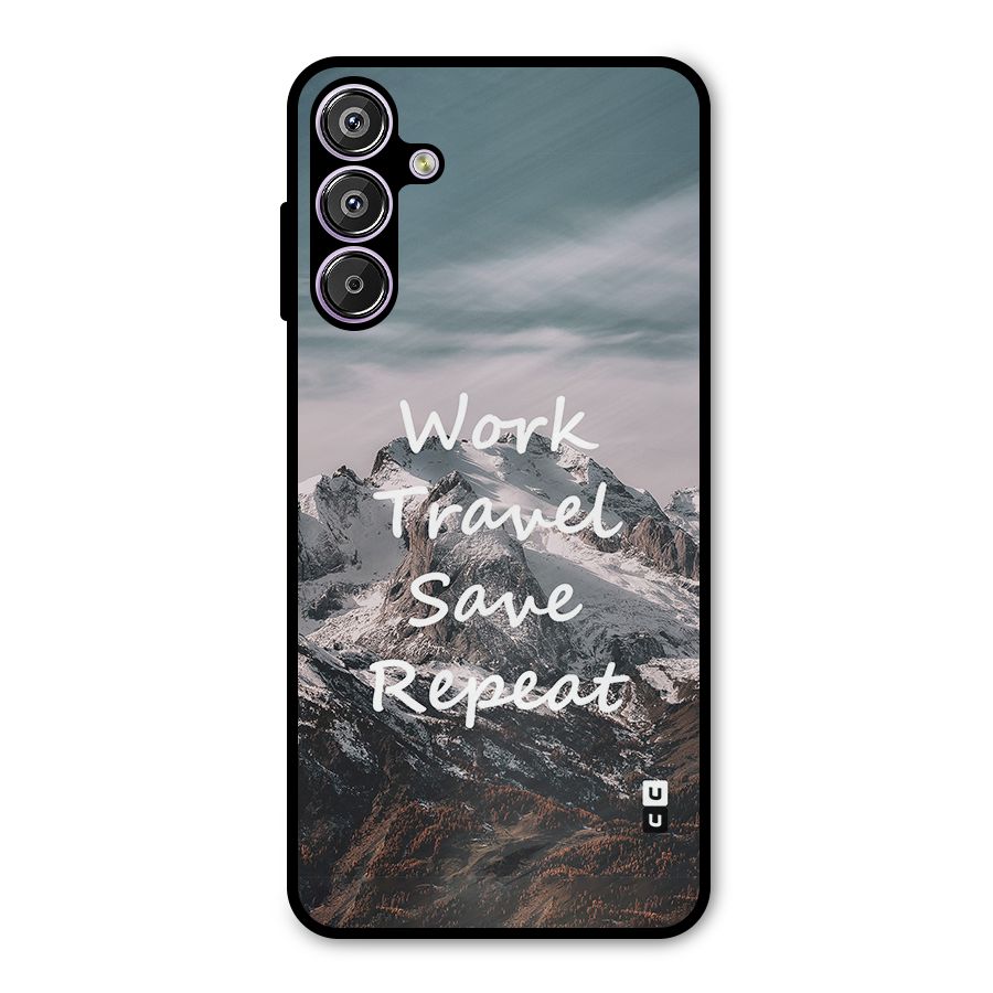Work Travel Metal Back Case for Galaxy M15