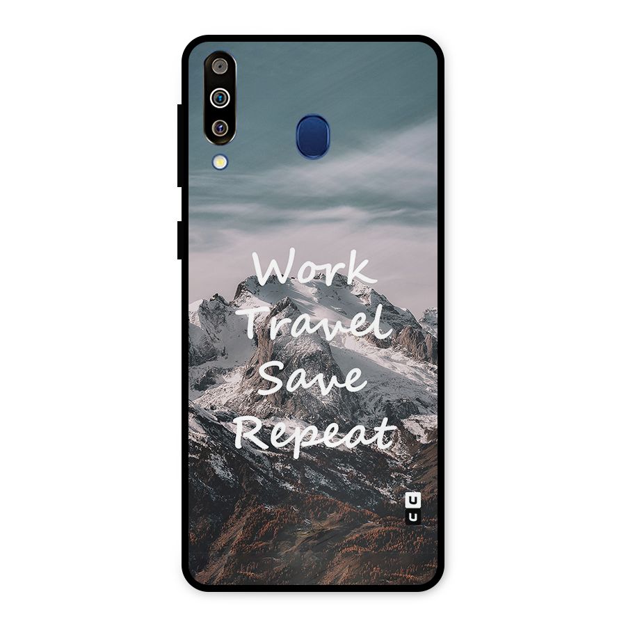 Work Travel Metal Back Case for Galaxy M30