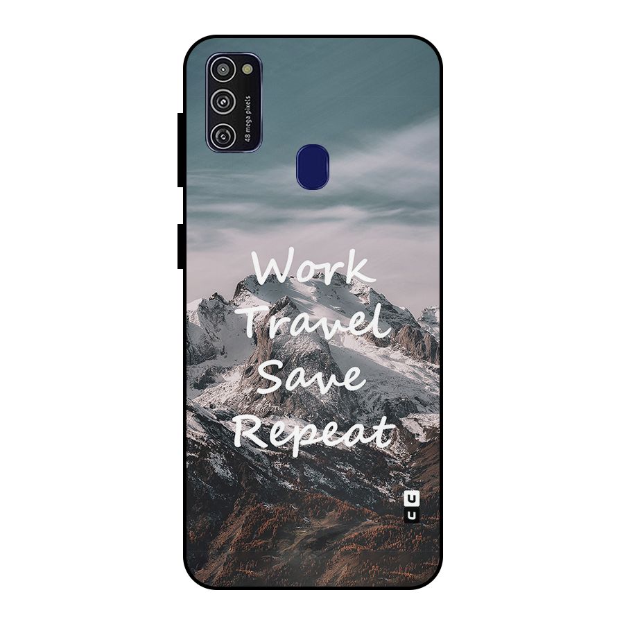 Work Travel Metal Back Case for Galaxy M30s