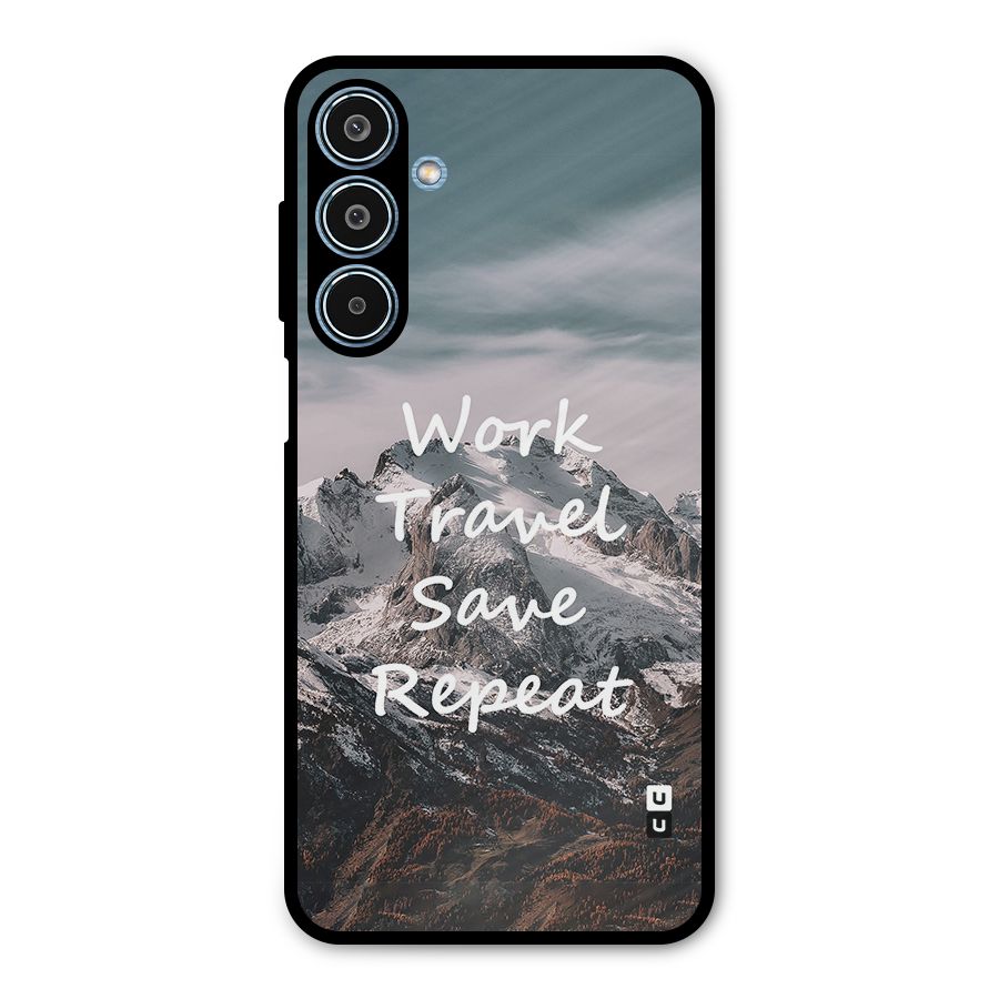 Work Travel Metal Back Case for Galaxy M35