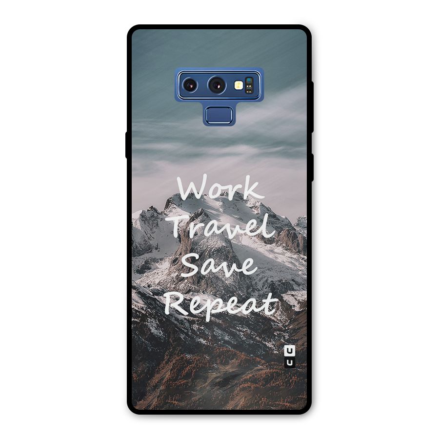 Work Travel Metal Back Case for Galaxy Note 9