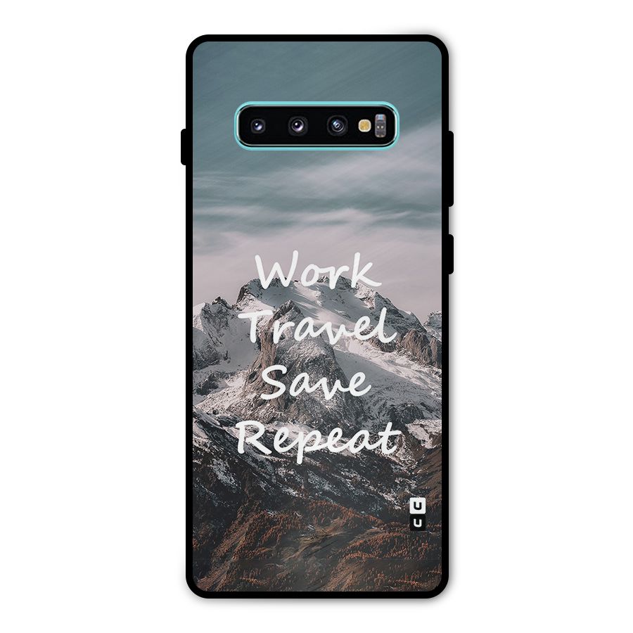 Work Travel Metal Back Case for Galaxy S10 Plus
